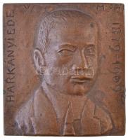 Vedres Márk (1870-1961) ~1910. Harkányi Ede - 1879-1909 bronz emlékérem (133,24g/57x52mm) T:2 / Hungary ~1910. Ede Harkányi commemorative bronze medallion. Sign: Márk Vedres (133,24g/57x52mm) C:XF HP-6399.