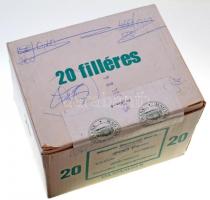 ~1970-1990. 20f Al (1000x) 20db bontatlan rolni eredeti, bontott, "Magyar Nemzeti Bank" do...