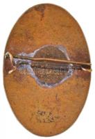 1930. "M. Kir. Áll. Ápolónő és Védőnő Képző Intézet" zománcozott Br jelvény (34,5mm) T:2 a...