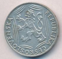 Csehszlovákia 1948. 100K Ag "Függetlenség" T:2 Czechoslovakia 1948. 100 Korun Ag "Ind...