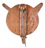 ~1920-1930. "Vészfék - Vonatkísérők Országos Otthona" zománcozott fém jelvény "JEROUS...