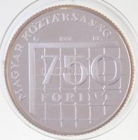 1997. 750Ft Ag "Labdarúgó VB" tanúsítvánnyal, tokban T:1(PP)
Adamo EM148