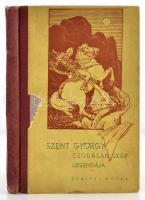 Jacques Michel: Szent György csodásan szép legendája. A cserkészek patrónusa. Gróf Teleki Pál előszavával. Pierre Joubert rajzaival. Ifjúság Könyvei VII. Rákospalota,(1938), Szalézi Művek. Kiadói illusztrált félvászon kötés, kopottas, kissé sérült borítóval és gerinccel.