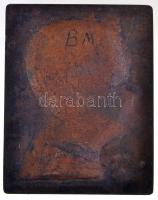 Szentgyörgyi István (1881-1939) DN Férfi portré Br plakett (241g/88x112mm) T:1- / Hungary ND Man...