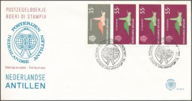 Definitive Islands stamp-booklet sheet on FDC, Forgalmi: Szigetek bélyegfüzetlap FDC