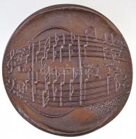 Borbély Attila (1948-2017) 1984. "Bárdos Lajos 85 éves" öntött, kétoldalas Br plakett (809...