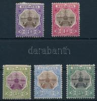 1902-1906 5 klf Forgalmi bélyeg vegyes minőségben / mixed quality (*Mi EUR 50,-), 1902-1906 5 diff definitive stamp mixed quality (*Mi EUR 50,-)