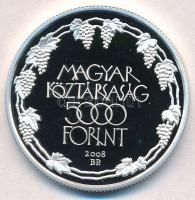 2008. 5000Ft Ag "Tokaji Történelmi Borvidék" T:PP 
Adamo EM219