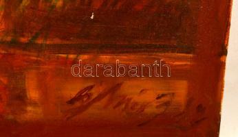 Bihon Győző (1959-): Térdelő akt. Olaj, vászon,  jelzett, 100×70 cm