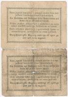 1849. 30kr "Kossuth-bankó" (2x) T:III- ly