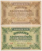 1946. 6db klf adópengő T:II-,III,III-