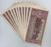 1945. 100P (11x) közte sorszámkövetők (2+3+3) T:II-,III