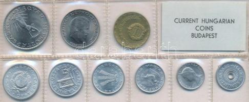 1974. 2f-10Ft (9xklf) érmés forgalmi sor fóliatokban T:1 kis patina 
Adamo FO7