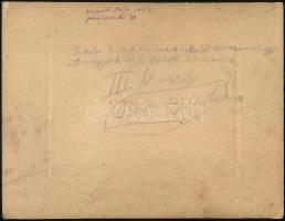 cca 1910-1930 2 db iskolai tablófotó, hátuljukon feliratozva, különböző méretben