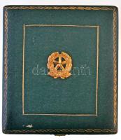 Olaszország 1951-2001. "Olasz Köztársaság Érdemrend Lovagkeresztje" aranyozott és zománcoz...