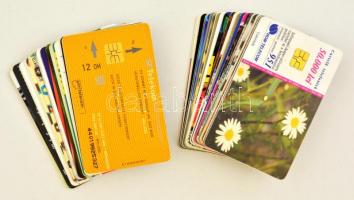 50 db különböző használt külföldi telefonkártya