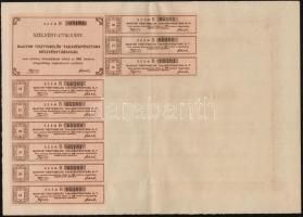 Budapest 1910. "Magyar Tisztviselők Takarékpénztára Részvénytársaság" bemutatóra szóló rés...