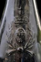 3 db feliratos vizes üveg (Ferenc József keserűvíz, stb.), kopásokkal, apró csorbákkal, m: 20-31 cm