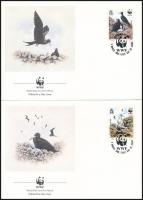 1990 WWF: Madarak sor Mi 521-524  4 db FDC-n