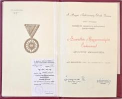 1980. "Szocialista Magyarországért Érdemrend" aranyozott, zománcozott Br kitüntetés mellsz...