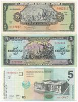 El Salvador 1971. 1C + 1977. 5C + 1979. 1C + 1988. 5C + 1997. 5C T:I-,II
El Salvador 1971. 1 Colon ...