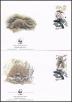 WWF Pangolin set 4 FDC WWF: Tobzoska sor 4 db FDC-n