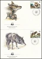WWF: Wolves set + 4 FDC WWF: Farkasok sor + 4 FDC