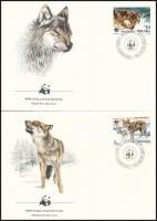 WWF: Wolves set + 4 FDC WWF: Farkasok sor + 4 FDC