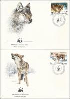 WWF: Farkasok sor + 4 FDC WWF: Wolves set + 4 FDC