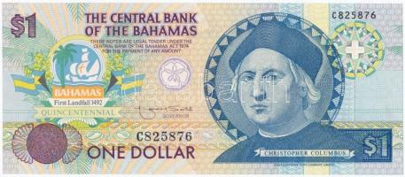 Bahamák 1992. 1$ Kolombusz T:I Bahamas 1992. 1 Dollar Colombus C:UNC