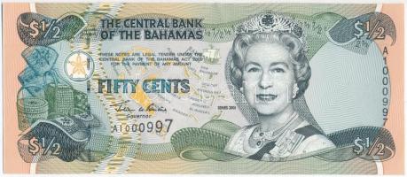Bahamák 2001. 50c T:I- Bahamas 2001. 50 Cents C:AU