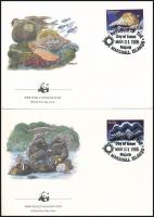 WWF: Tengeri kagylók sor + 4 db FDC WWF Sea shells set + 4 FDC