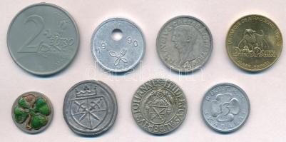 8db-os vegyes bárca, emlékérem és zseton tétel T:2,2-