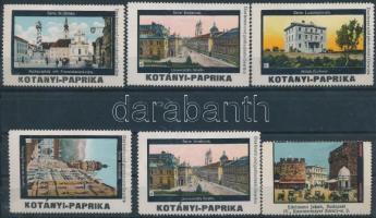 Kotányi Paprika nyomtatott bélyegek 5+1 db
