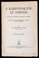 Dr. Cholnoky Jenő: A Kárpátoktól az Adriáig. Bp., 1934, Somló Béla, 275 p. Fűzött papírkötésben, hiányzó borítóval, kissé laza fűzéssel.