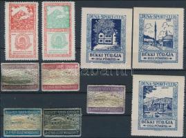 1932-1934 10 db Turista bélyeg