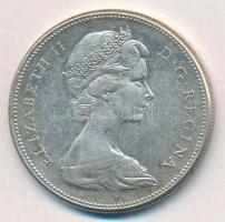 Kanada 1967. 1$ Ag II. Erzsébet T:2 Canada 1967. 1 Dollar Ag Elizabeth II C:XF Krause KM#70