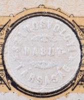 Deés 1880. "Szamosvölgyi Vasút-Társaság" egész törzsrészvénye 500Ft-ról, magyar, osztrák é...