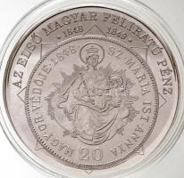 DN "A magyar nemzet pénzérméi - Az első magyar feliratú pénz 1848-1849" Ag emlékérem (10,3...