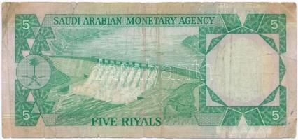 Szaúd-Arábia 1977. 5R T:III- szakadások
Saud Arabia 1977. 5 Riyals C:VG tears
Krause 17