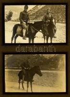 cca 1914-1919 Szilágyi Lajos (?-?) amatőr katonafotói, feltehetőleg az olasz frontról: katona életké...