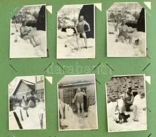 cca 1920-1940 Szilágyi Lajos (?-?) katona, belgyógyász, a MÁV-kórház igazgatója amatőr fotói: család...