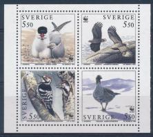 WWF: Madarak bélyegfüzetlap + sor 4 db FDC-n WWF: Birds stamp booklet + set on 4 FDC