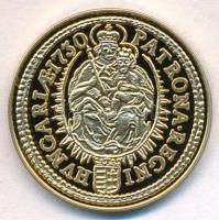 DN "Magyar aranypénzek utánveretben - III. Károly dukát" aranyozott Ag emlékérem tanúsítvá...