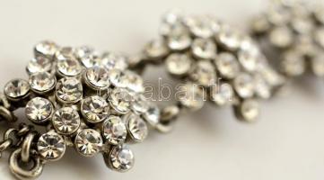 Strasszköves bizsu nyakék hozzá illő karkötővel és fülbevalóval