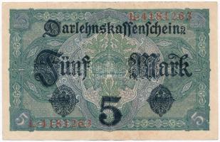 Német Birodalom 1917. 5M T:II,II-
German Empire 1917. 5 Mark C:XF,VF
Krause 56