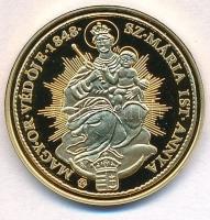 DN "Magyar aranypénzek utánveretben - V. Ferdinánd dukát, 1841" aranyozott Ag emlékérem ta...