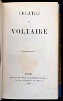 Voltaire: Théatre de Voltaire. Paris, 1865, Firmin Didot. Aranyozott gerincű félvászon-kötés, francia nyelven./ Half-linen-binding, in French language.