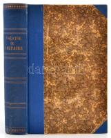 Voltaire: Théatre de Voltaire. Paris, 1865, Firmin Didot. Aranyozott gerincű félvászon-kötés, franci...