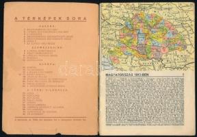 1940 Zsebatlasz, Magyar Királyi Honvéd Térképészeti Intézet, tűzött papírkötésben, jó állapotban